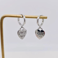 Earrings, Fuck Off Silvertone