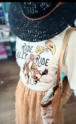 T-Shirt, Ride Sally Ride Tan Comfort Plus T