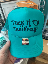 Cap, Fuck It Up Buttercup Jade Green 