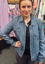 Jacket, Denim 2 Inner Phone Pockets LuLu B