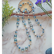 Necklace, Pearl Crystal 