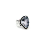 Ring, Stone Dendritic Adjustable