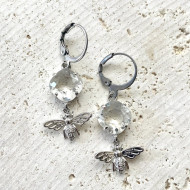 Earrings, Bee Stainless Steel