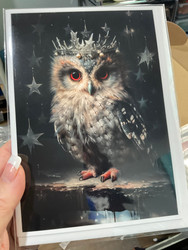 Card, Owl Crown Winter