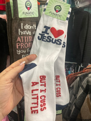 Socks, I Love Jesus But I Sweat A Little