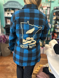 Flannel, Red Wing Blue Buffalo Plaid 