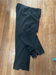 Pant, Legging,  Capris Ankle Rivet Rhinestone Black Keren Hart