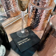 Napkins, Cocktail Napkins Make Me Feel Fancy 20pk Black