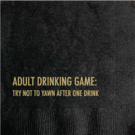 Napkins, Yawn Try Not To Yawn After 1 Drink Adult Drinking Game 20pk