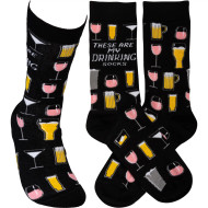 Socks, Funny  These Are My Drinking Socks 