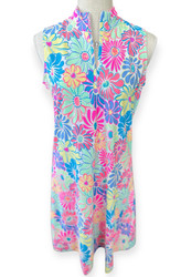 Dress, Sleeveless Zip Retro Flower Beachtime By LuLu B