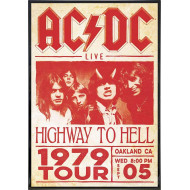 Art Print, Poster Concert AC/DC 1979 Tour Unframed