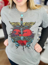 T-Shirt, Rock n Roll Bon Jovi 80’s Rock