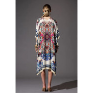 Kimono, Floral Mandela Flower Burst