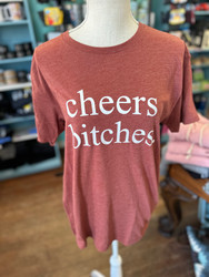 T-Shirt, Cheers Bitches Brick
