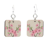 Earrings, Cherry Blossom USA Made