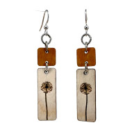 Earrings,  Dandelion Dangle USA Made