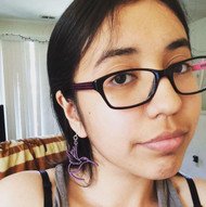 Earrings, Hummingbird Purple USA Made