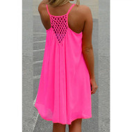 Coverup, Dress Swimsuit Neon Pink Coral Lined
