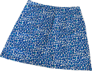 Skort, Two Large Pockets  Beachtime by LuLu B Blue Leopard cbls 