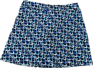 Skort, Phone Pocket Side Zipper Lower  Seam Coolant Fabric LuLu B