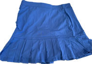 Skort, Pleated Hem 2 Pockets Coolant Fabric Deep Sea Blue LuLu B 
