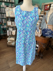 Dress, Sleeveless Travel Coolant Fabric LuLu B Aqua Turquoise 