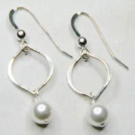 Earrings,  Arabesque Crystal Swarovski Pearl