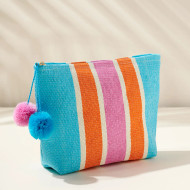 Pouch, Zipper Stripe Lined