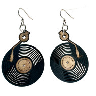 Earring, Record Player Vinyl Laser Cut USA Made