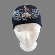 Headband, Guitar Angel Wing Rhinestones Motorcycle USA Made