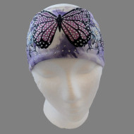 Headband, Butterfly Daisy Rhinestone Fashion Motorcycle USA Made