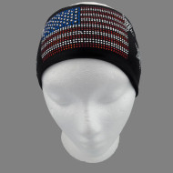 Headband, American Flag MAGA Rhinestone Stars USA Made
