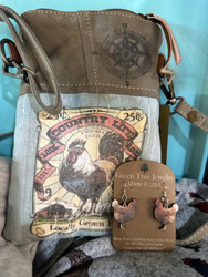 Purse, Crossbody Small Chicken Rooster Country Life Chicken MaMa