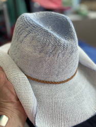 Cowboy Hat, Brand White Denim Blue SPF 50