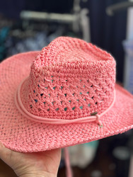 Cowboy Hat, CC Pink UPF 60 Chin Strap
