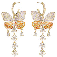 Earrings, ARRIVING SOON Butterflies Cubic Zirconia Crystals 