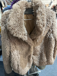 Keren Hart Faux Fur Jacket, ARRIVAL 9-15 Snap Closure Teddy Bear Brown 