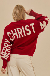 ARRIVING 9-20 Sweater Merry Christmas Oversized 