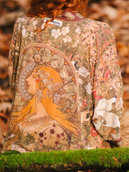 Kimono Short Art Nouveau Lady Celestial 