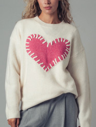 ARRIVING 10-15 Sweater Pink Heart Valentines Day Galentines