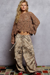 ARRIVING SOON Top Crocheted Chocolate Brown