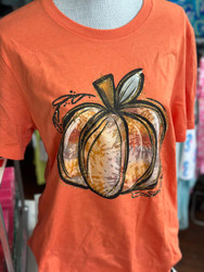 T-Shirt Pumpkin Tye Dye Multi Color Range Thanksgiving Halloween 