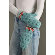 Mittens Fox Blue Fleece Lined