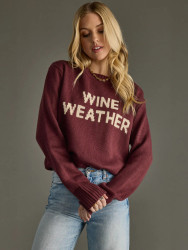 Sweater By Panache Wine Weather Wine