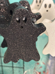 Ghost Black Glitter Halloween Spooky Trunk Or Treat 