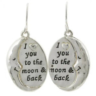 Earrings Love You To The Moon & Back