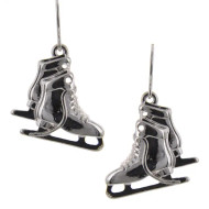 Earrings Ice Skates Dangle Winter