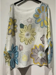 ARRIVING SOON Sweater Lightweight One Size Retro Flower Daisy