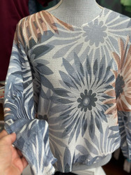 Sweater Lightweight Brown Grey Burst ONE Size
